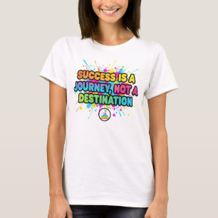 Erfolg ist eine Reise Motivationszitat-Design T-Shirt