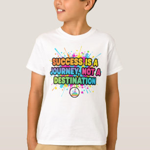 Erfolg ist eine Reise Motivationszitat-Design T-Shirt