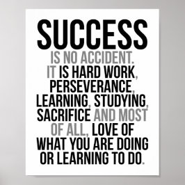 Erfolg ist kein Zufall Poster