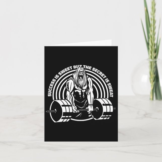 Erfolg ist süß, aber das Geheimnis ist schwitzige  Karte (Vorderseite)