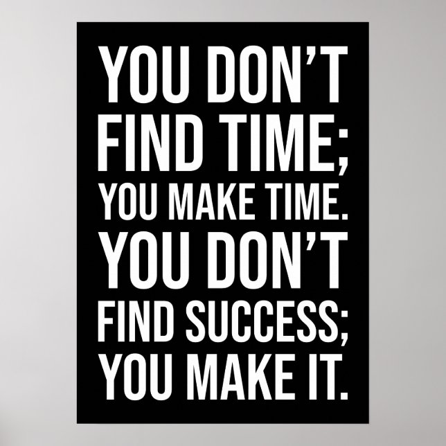 Erfolg - Motivierend Hustelschleifen Poster (Vorne)