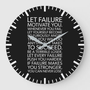 Erfolg und Gym Motivierend große Uhr