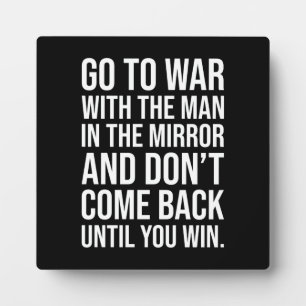 Erfolg und Gym Motivierend Plaque Fotoplatte