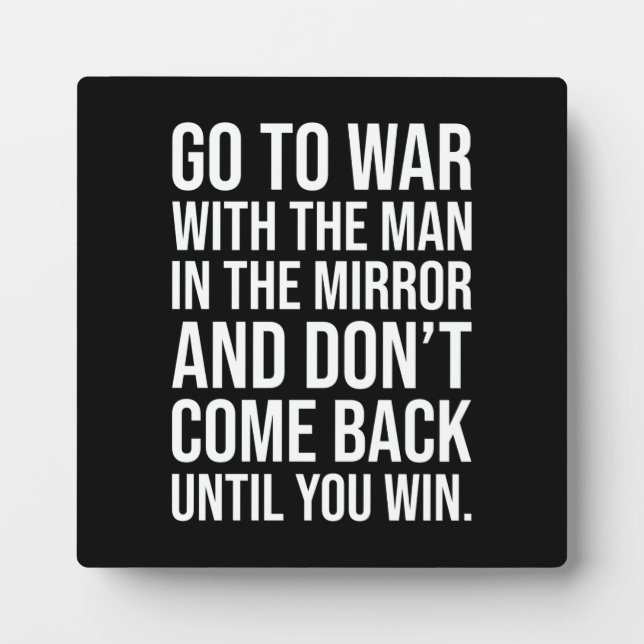 Erfolg und Gym Motivierend Plaque Fotoplatte (Vorderseite)