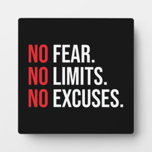 Erfolg und Gym Motivierend Plaque Fotoplatte