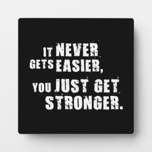 Erfolg und Gym Motivierend Plaque Fotoplatte