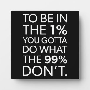 Erfolg und Gym Motivierend Plaque Fotoplatte