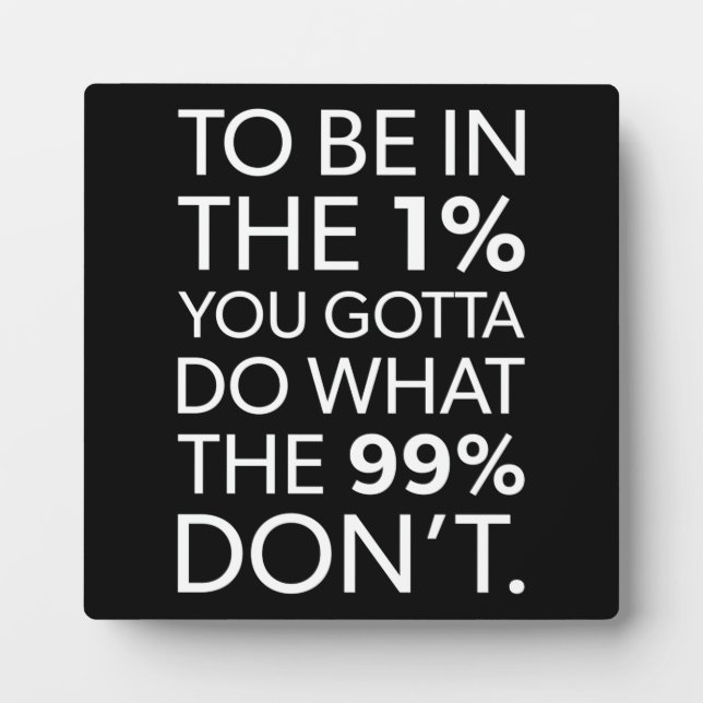 Erfolg und Gym Motivierend Plaque Fotoplatte (Vorderseite)