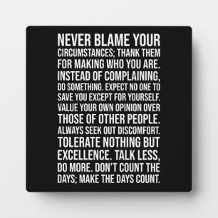 Erfolg und Gym Motivierend Plaque Fotoplatte