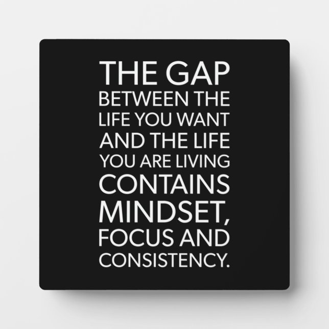 Erfolg und Gym Motivierend Plaque Fotoplatte (Vorderseite)