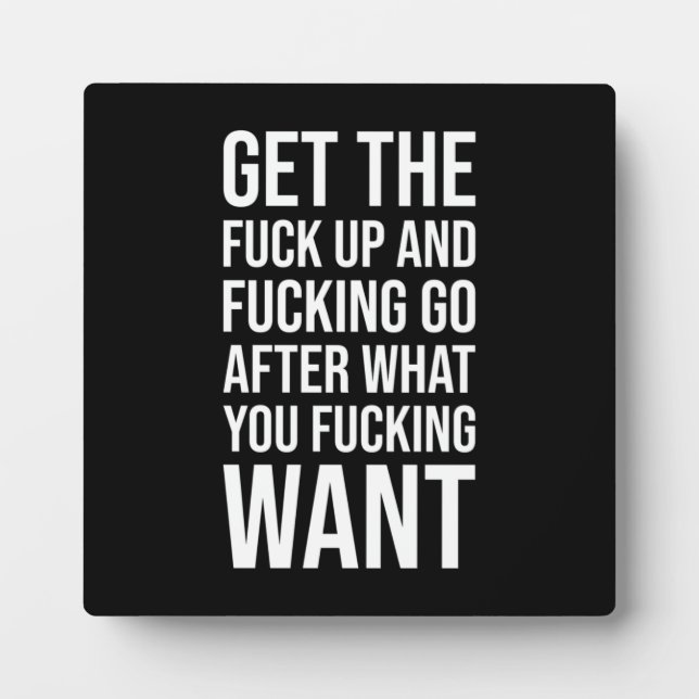 Erfolg und Gym Motivierend Plaque Fotoplatte (Vorderseite)