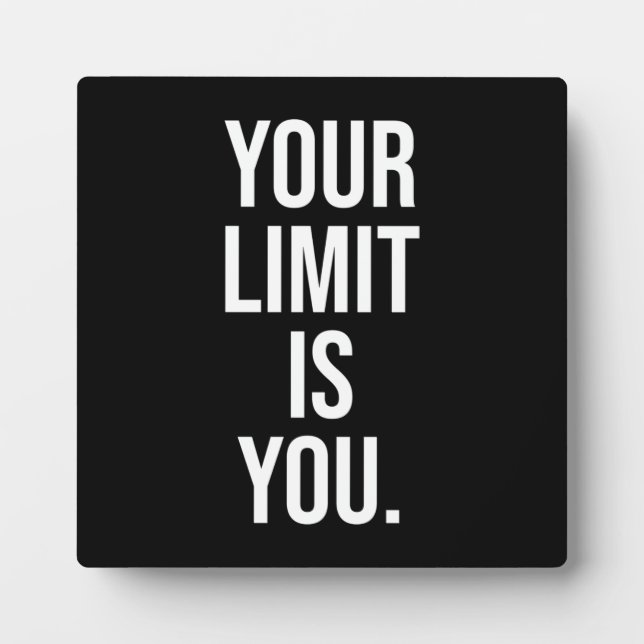 Erfolg und Gym Motivierend Plaque Fotoplatte (Vorderseite)