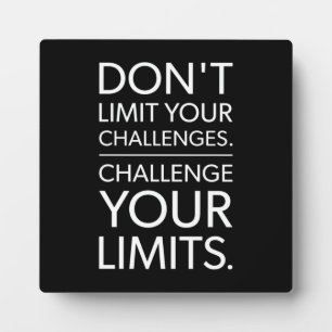 Erfolg und Gym Motivierend Plaque Fotoplatte