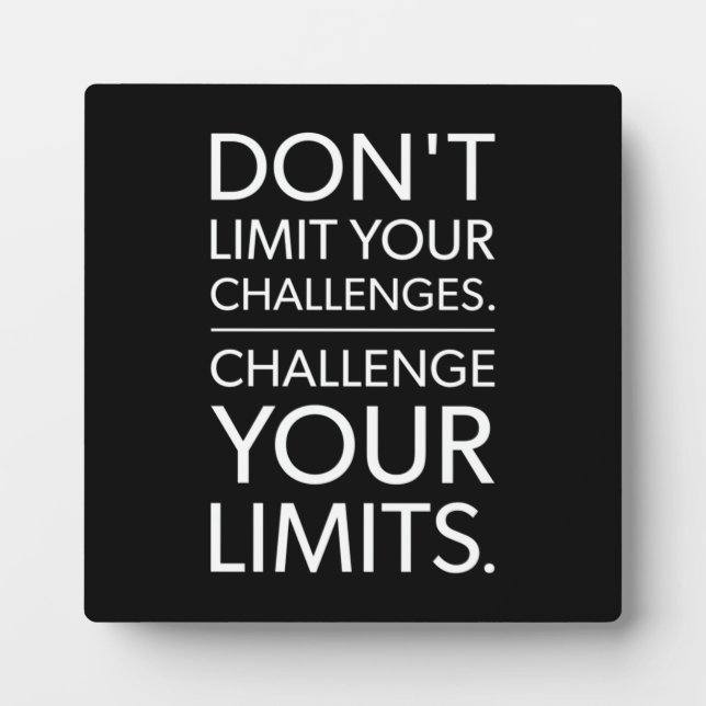 Erfolg und Gym Motivierend Plaque Fotoplatte (Vorderseite)