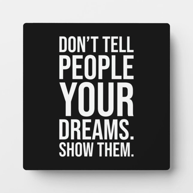 Erfolg und Gym Motivierend Plaque Fotoplatte (Vorderseite)