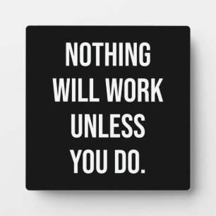 Erfolg und Gym Motivierend Plaque Fotoplatte