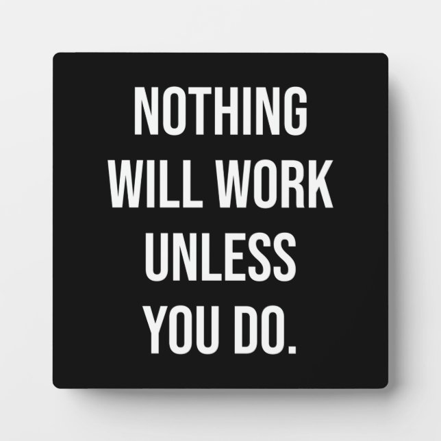 Erfolg und Gym Motivierend Plaque Fotoplatte (Vorderseite)