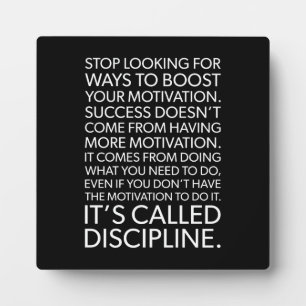 Erfolg und Gym Motivierend Plaque Fotoplatte