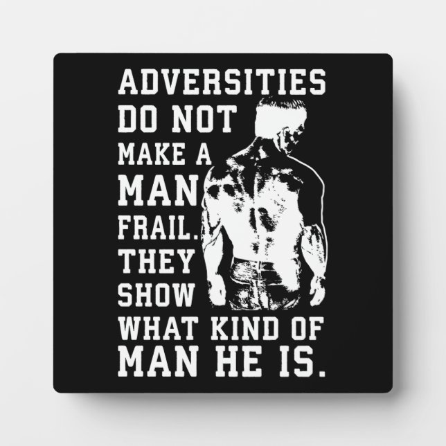 Erfolg und Gym Motivierend Plaque Fotoplatte (Vorderseite)