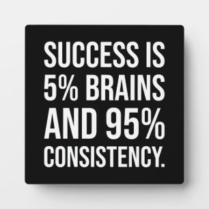 Erfolg und Gym Motivierend Plaque Fotoplatte