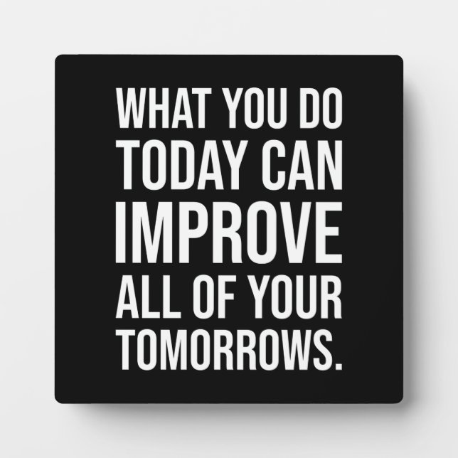 Erfolg und Gym Motivierend Plaque Fotoplatte (Vorderseite)