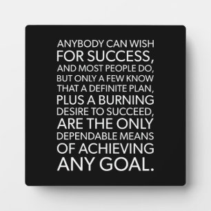 Erfolg und Gym Motivierend Plaque Fotoplatte