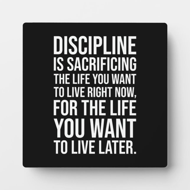 Erfolg und Gym Motivierend Plaque Fotoplatte (Vorderseite)