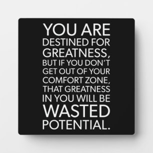 Erfolg und Gym Motivierend Plaque Fotoplatte