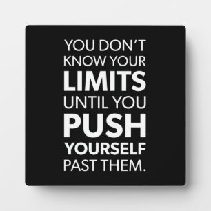 Erfolg und Gym Motivierend Plaque Fotoplatte
