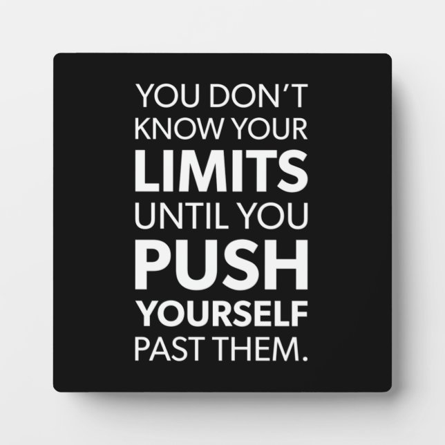 Erfolg und Gym Motivierend Plaque Fotoplatte (Vorderseite)