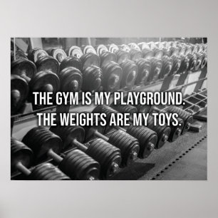 Erfolg und Gym Motivierend Poster
