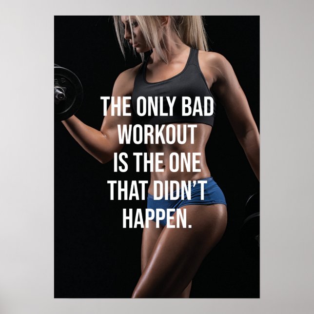 Erfolg und Gym Motivierend Poster (Vorne)