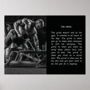 Erfolg und Gym Motivierend Poster