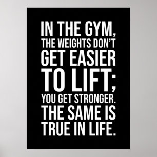 Erfolg und Gym Motivierend Poster