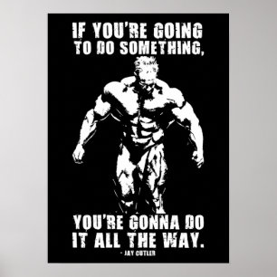 Erfolg und Gym Motivierend Poster