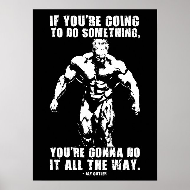 Erfolg und Gym Motivierend Poster (Vorne)