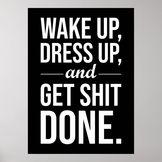 Erfolg und Gym Motivierend Poster (Vorne)