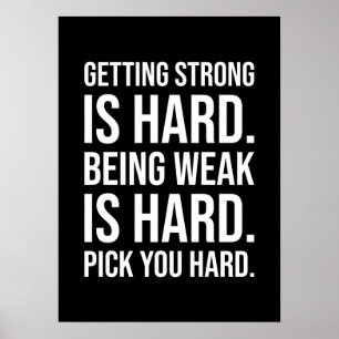 Erfolg und Gym Motivierend Poster