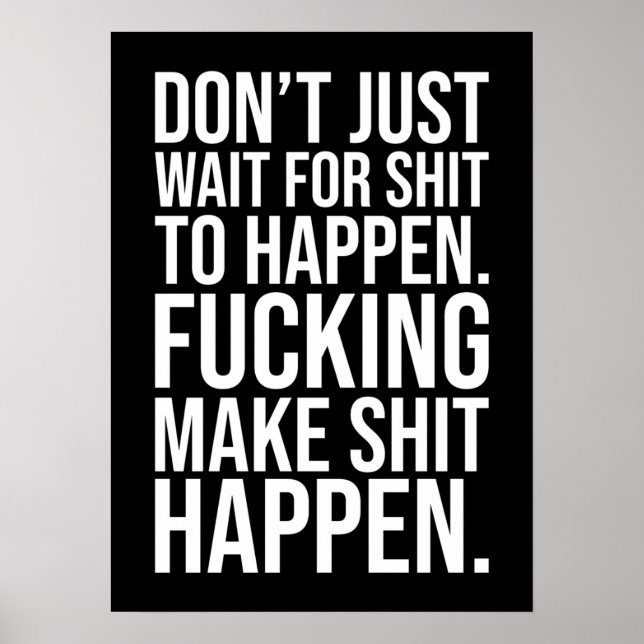 Erfolg und Gym Motivierend Poster (Vorne)