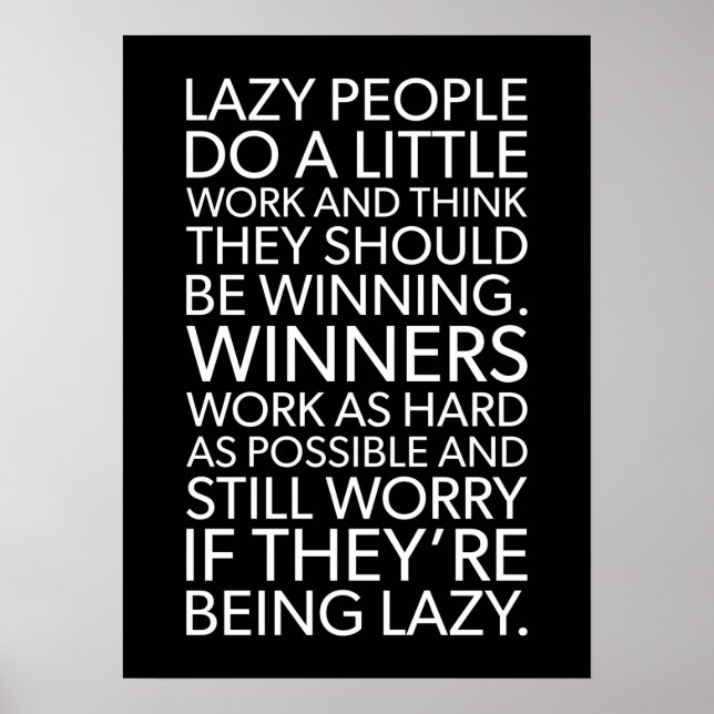 Erfolg und Gym Motivierend Poster (Vorne)