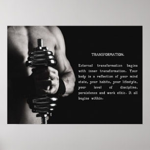 Erfolg und Gym Motivierend Poster