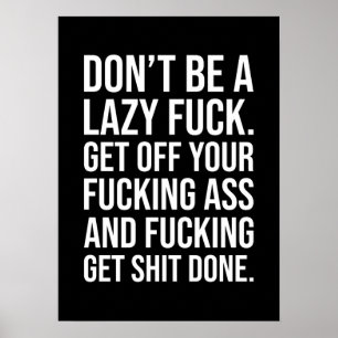 Erfolg und Gym Motivierend Poster