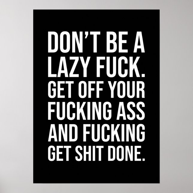 Erfolg und Gym Motivierend Poster (Vorne)