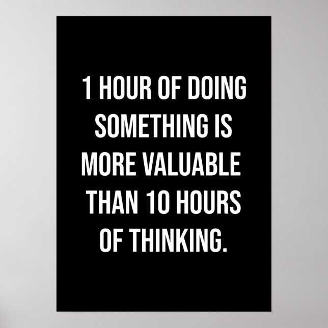 Erfolg und Gym Motivierend Poster (Vorne)