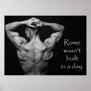 Erfolg und Gym Motivierend Poster