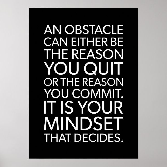 Erfolg und Gym Motivierend Poster (Vorne)