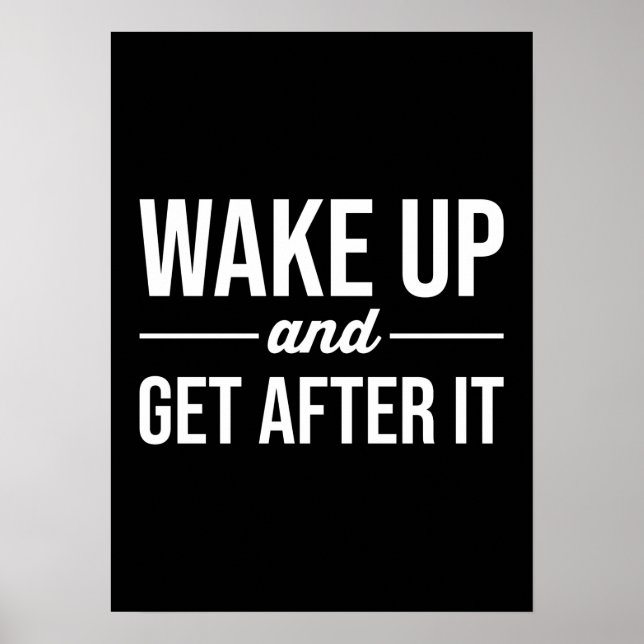 Erfolg und Gym Motivierend Poster (Vorne)