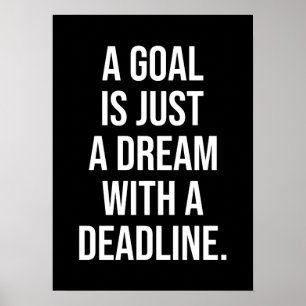 Erfolg und Gym Motivierend Poster