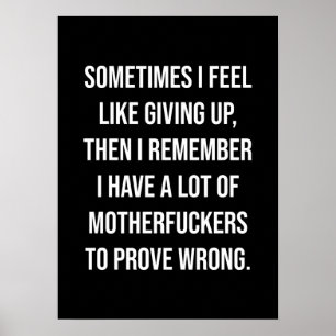 Erfolg und Gym Motivierend Poster