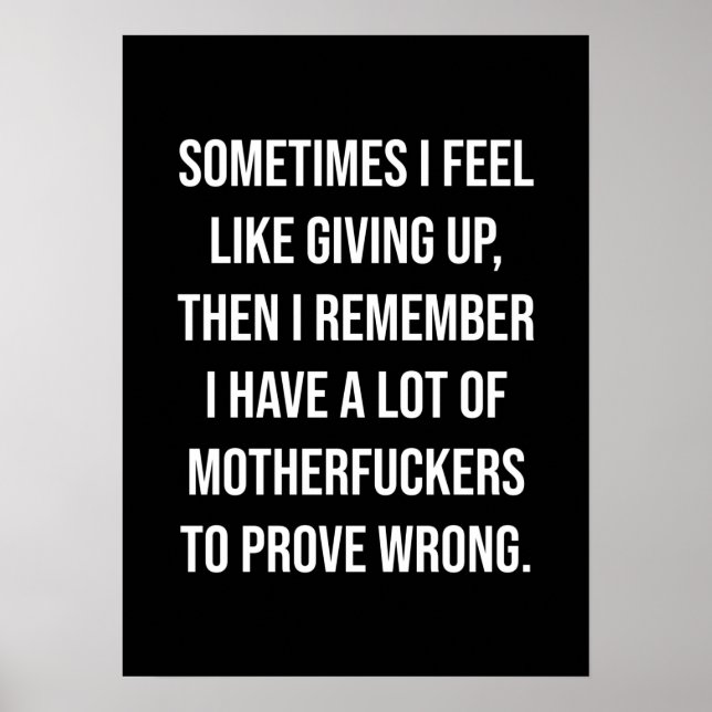 Erfolg und Gym Motivierend Poster (Vorne)